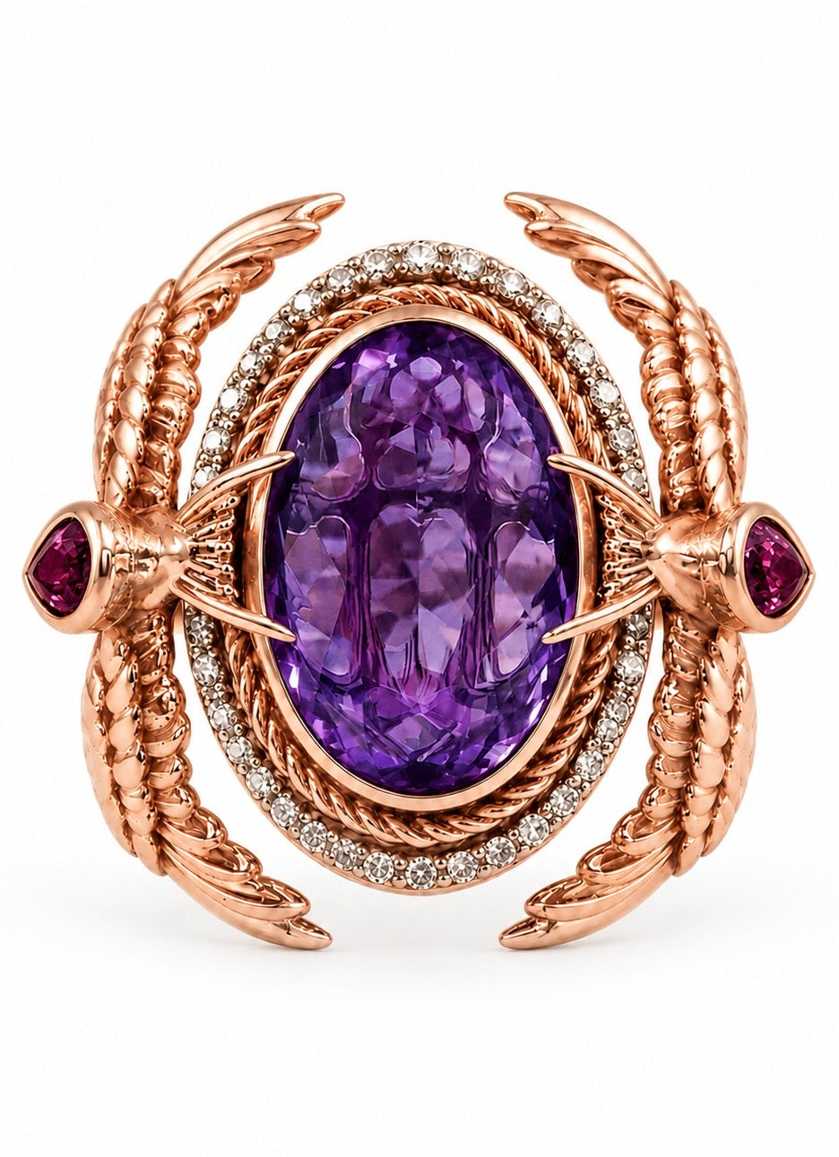 Lost at Sea Gemstone Cocktail Ring - Single Gold