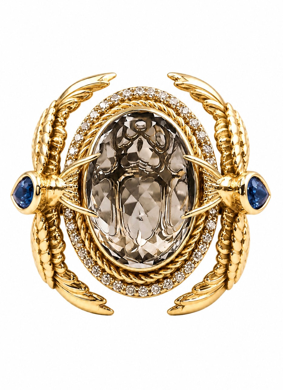 Lost at Sea Gemstone Cocktail Ring - Single Gold
