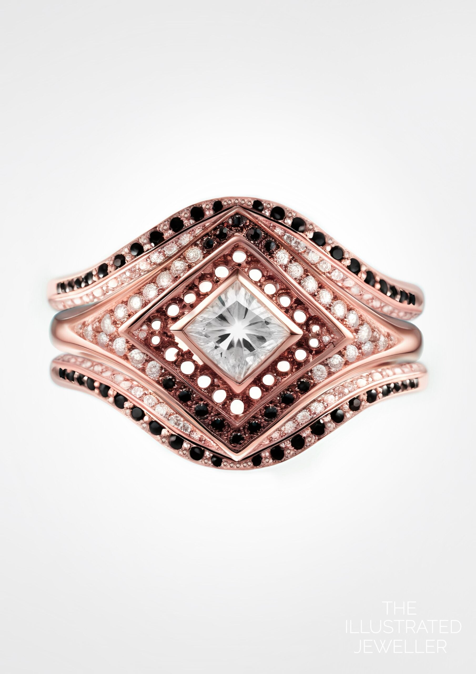 STARSEED diamond bridal set rose gold