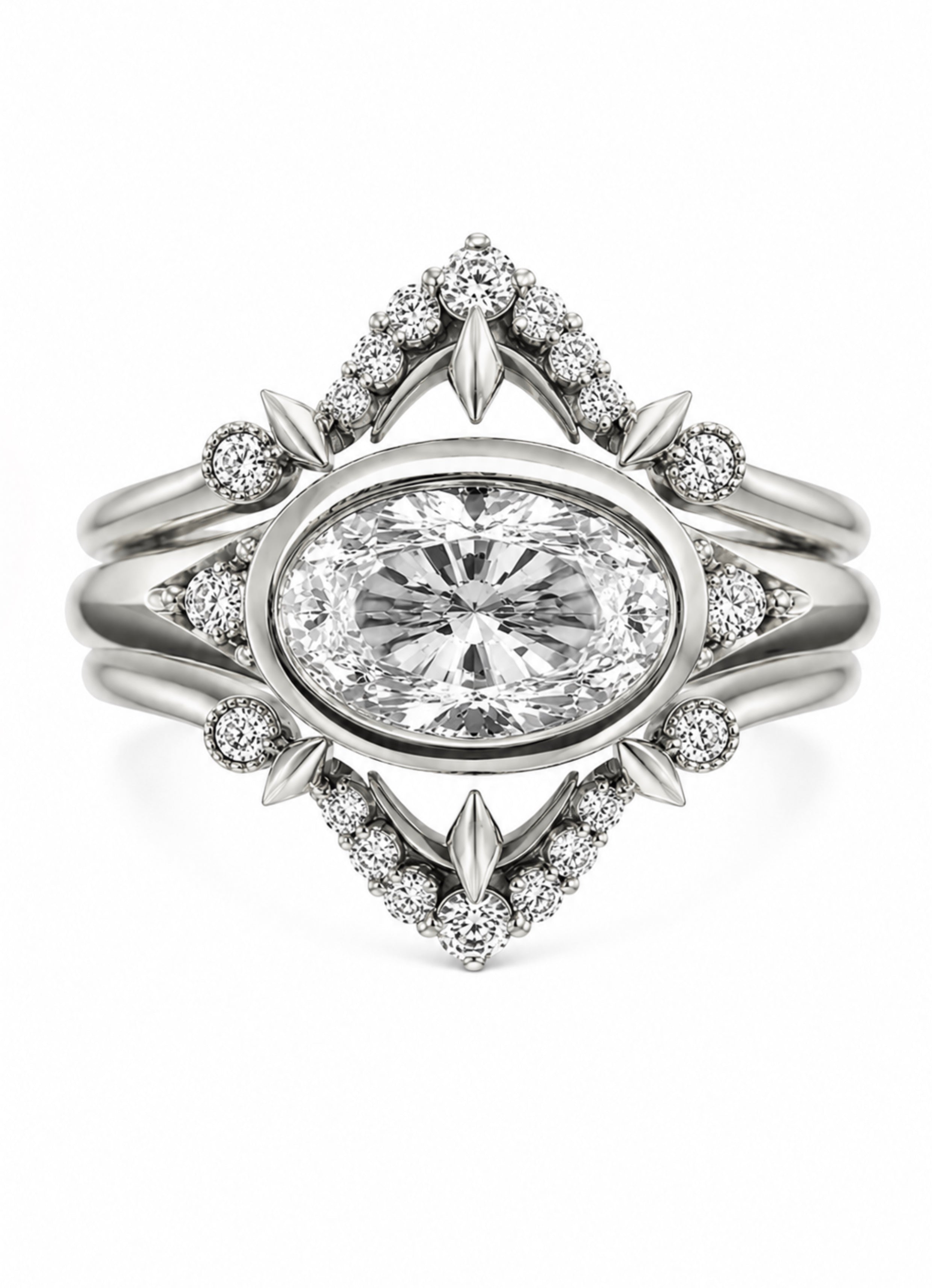 Lunatlier Diamond Bridal Stack