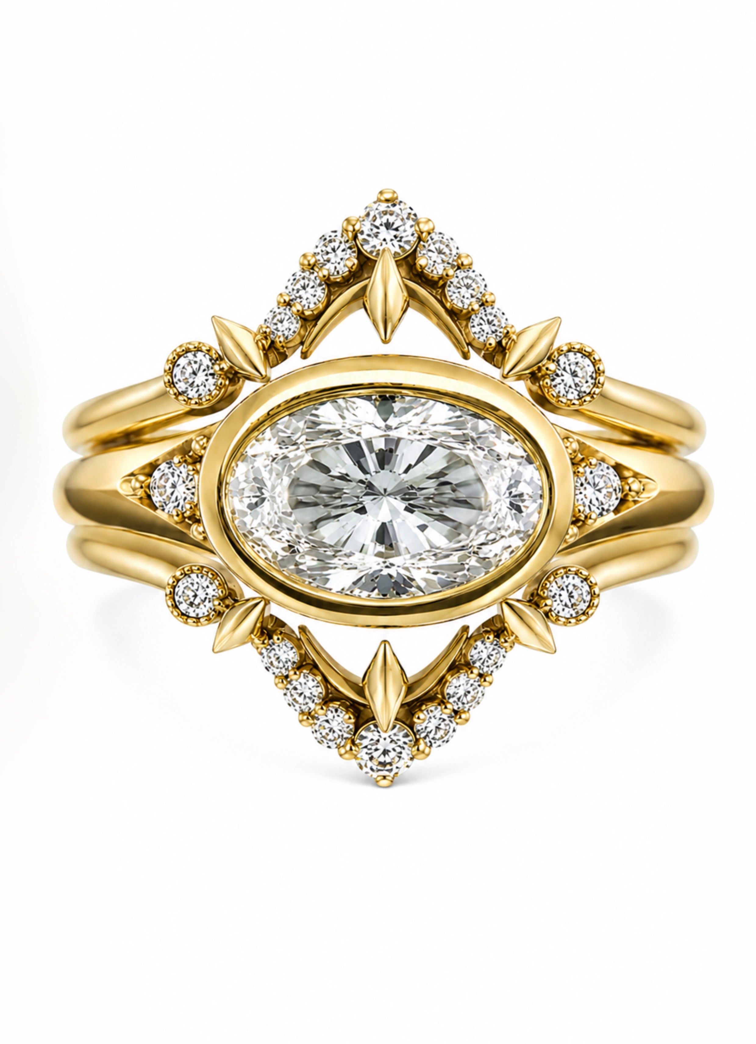 Lunatlier Diamond Bridal Stack