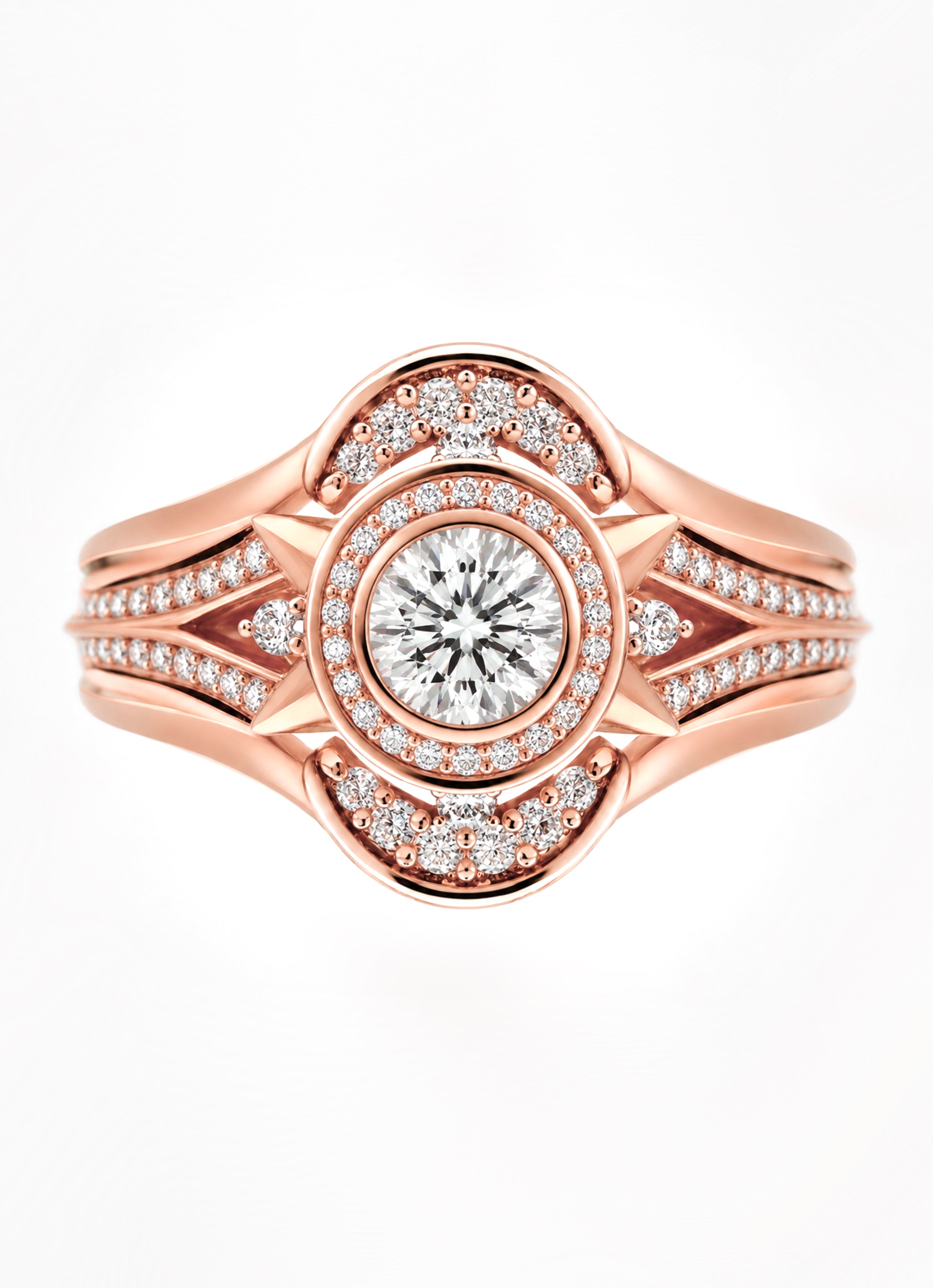 Moon & Stars Diamond Bridal Stack
