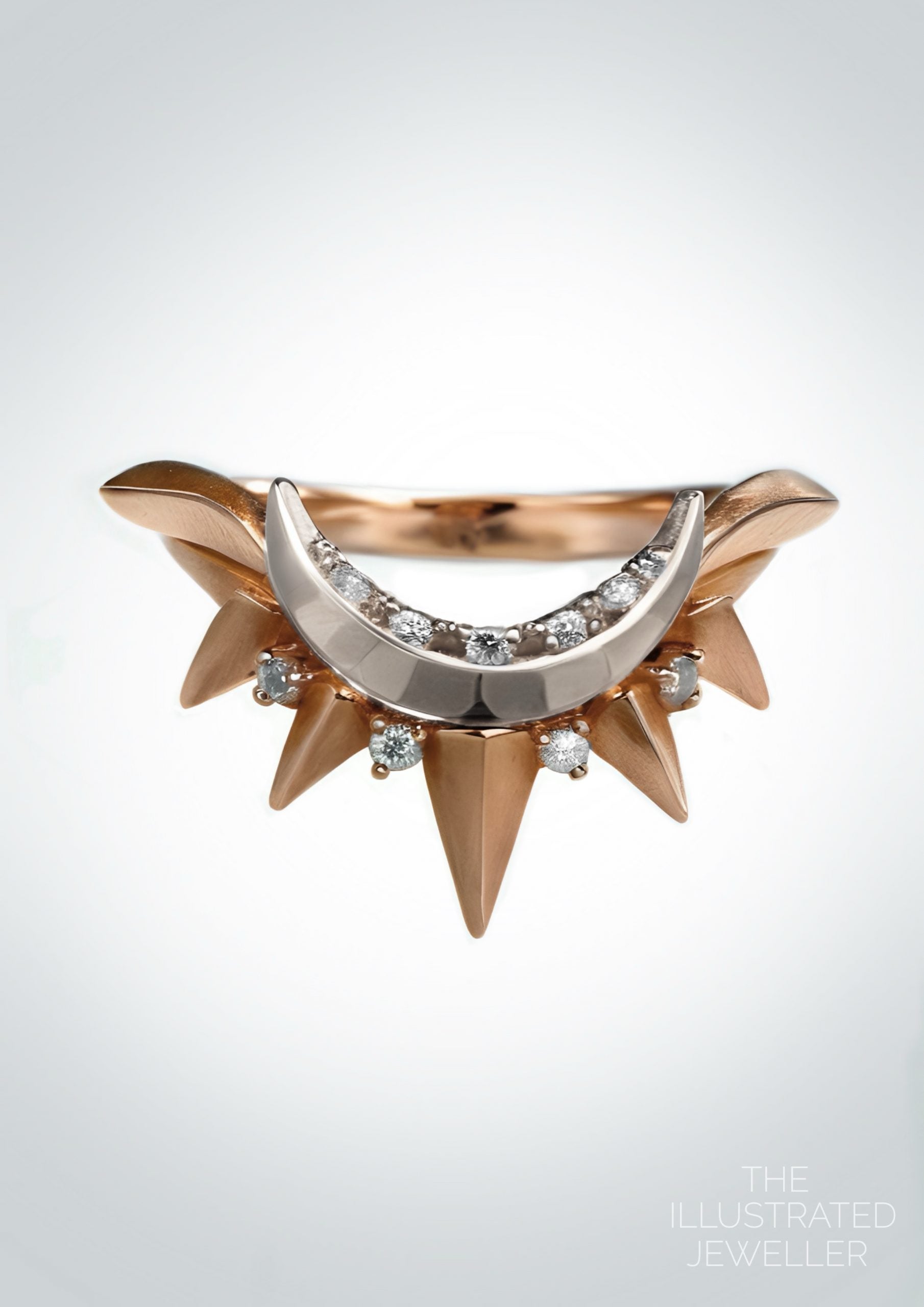 rose gold and diamonds