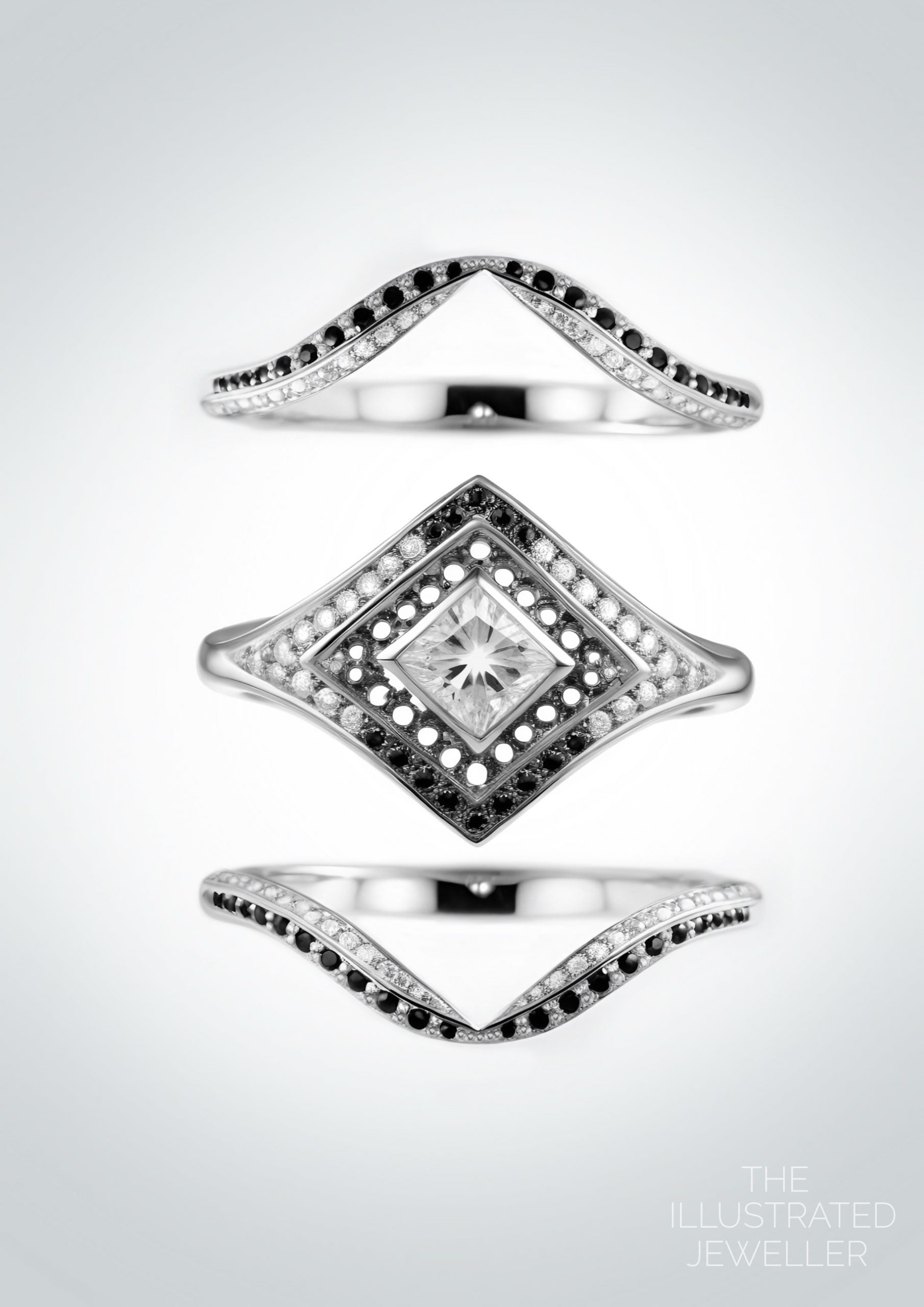 STARSEED diamond bridal set white gold