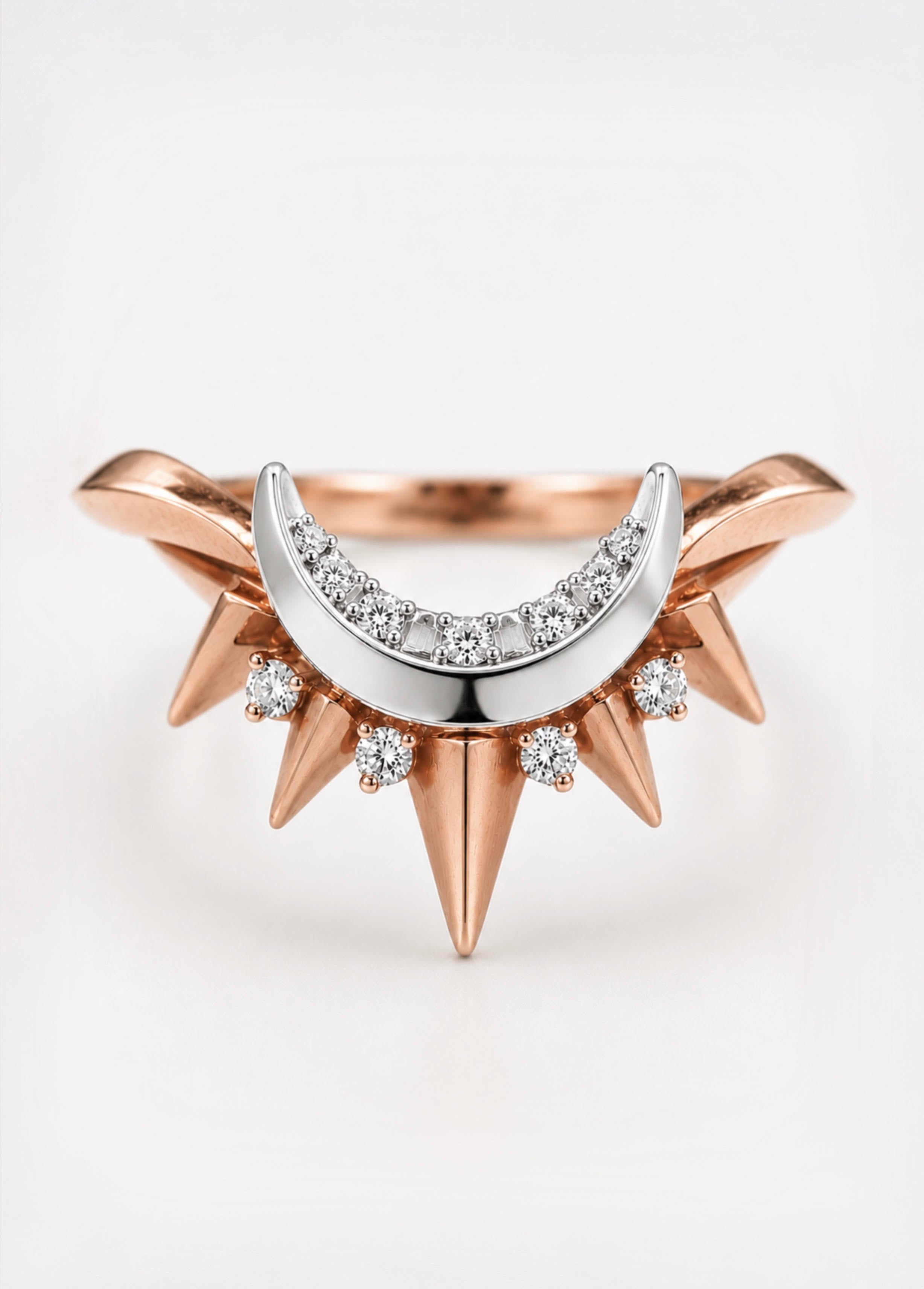Moon & Stars Diamond Ring