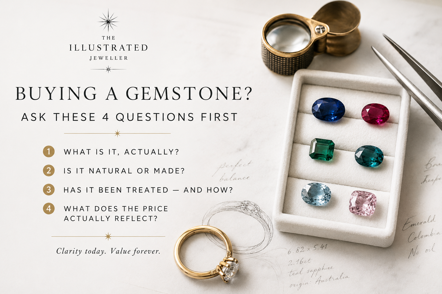 How to Choose a Gemstone: The Four Things You Must Know Before Saying Yes