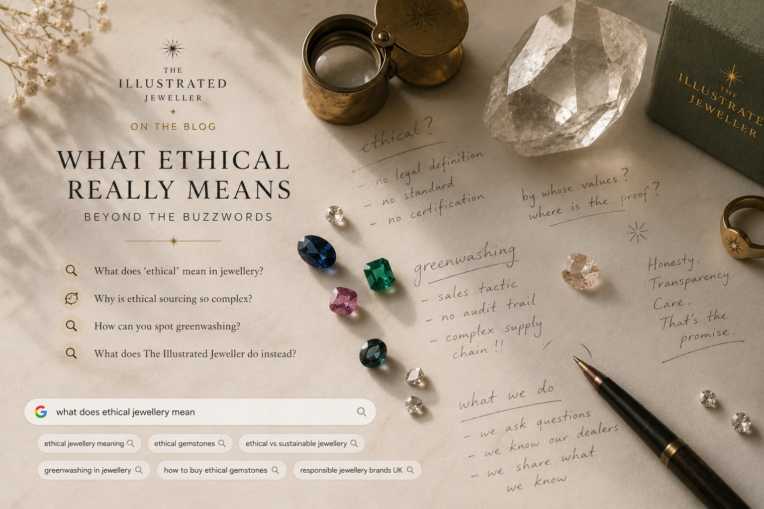 What “Ethical” Actually Means in Jewellery — And Why We Don’t Use That Word