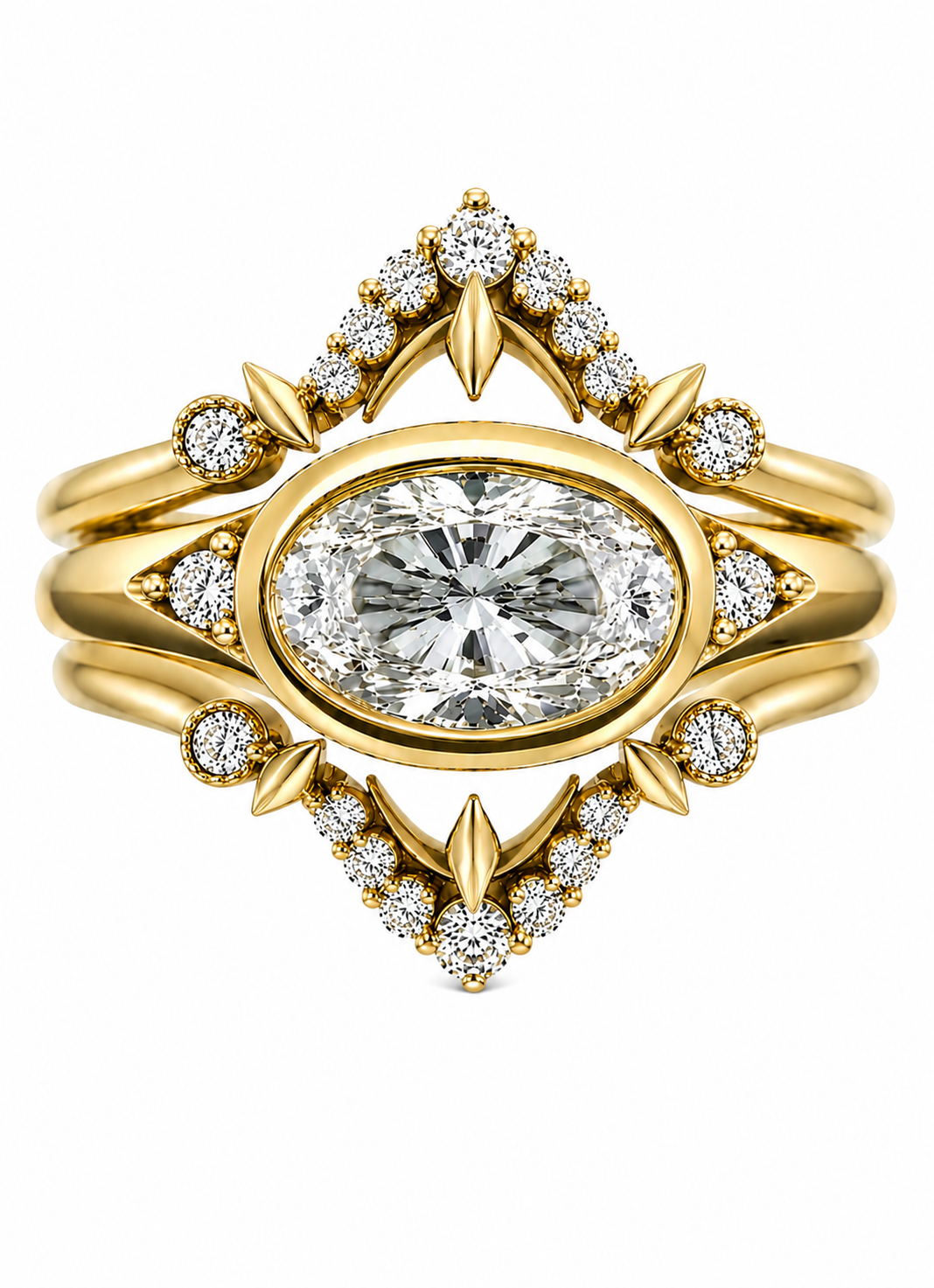 Lunatlier Diamond Bridal Stack