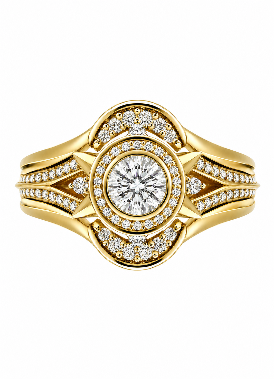 Moon & Stars Diamond Bridal Stack