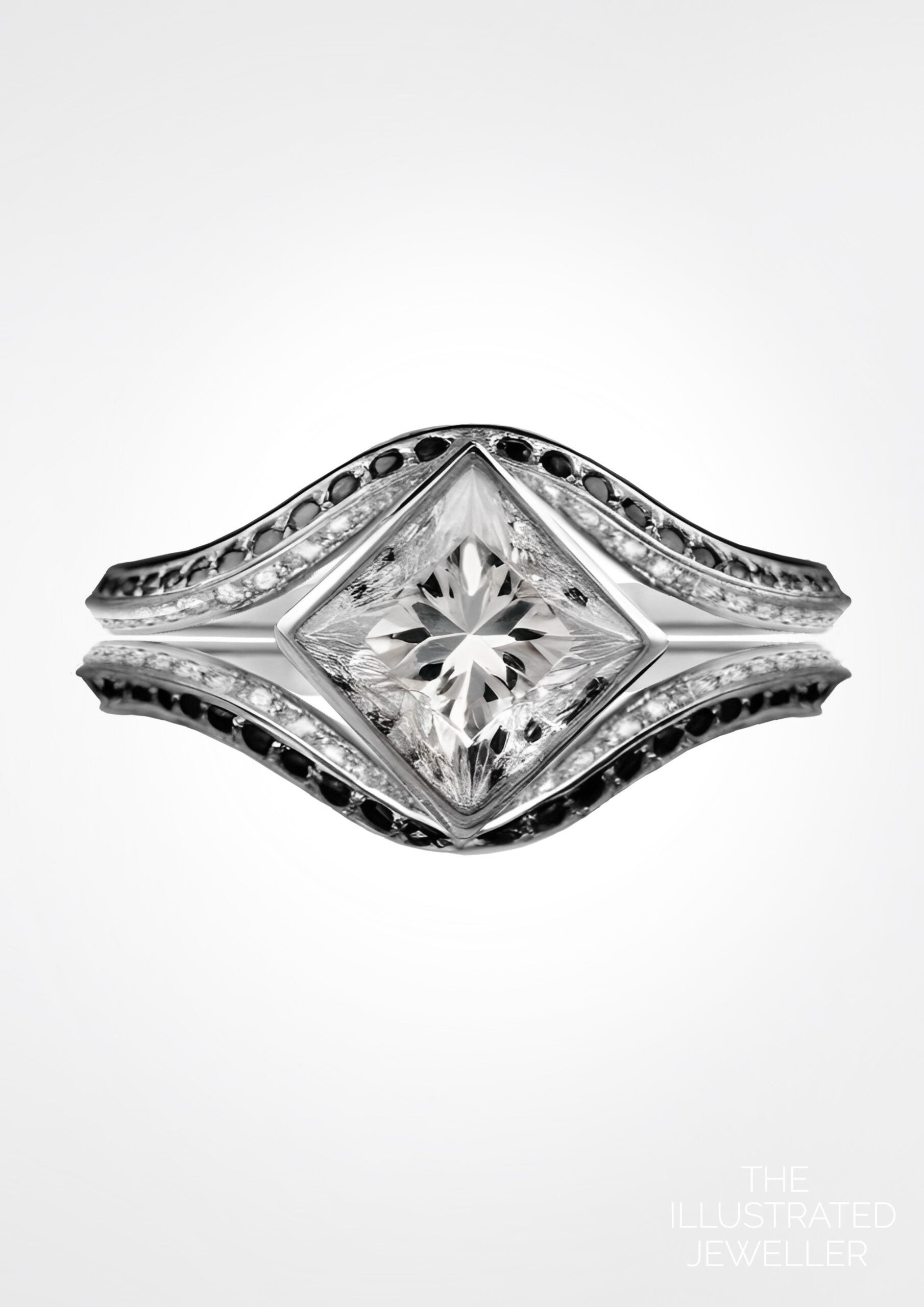 Starlight diamond bridal set white gold
