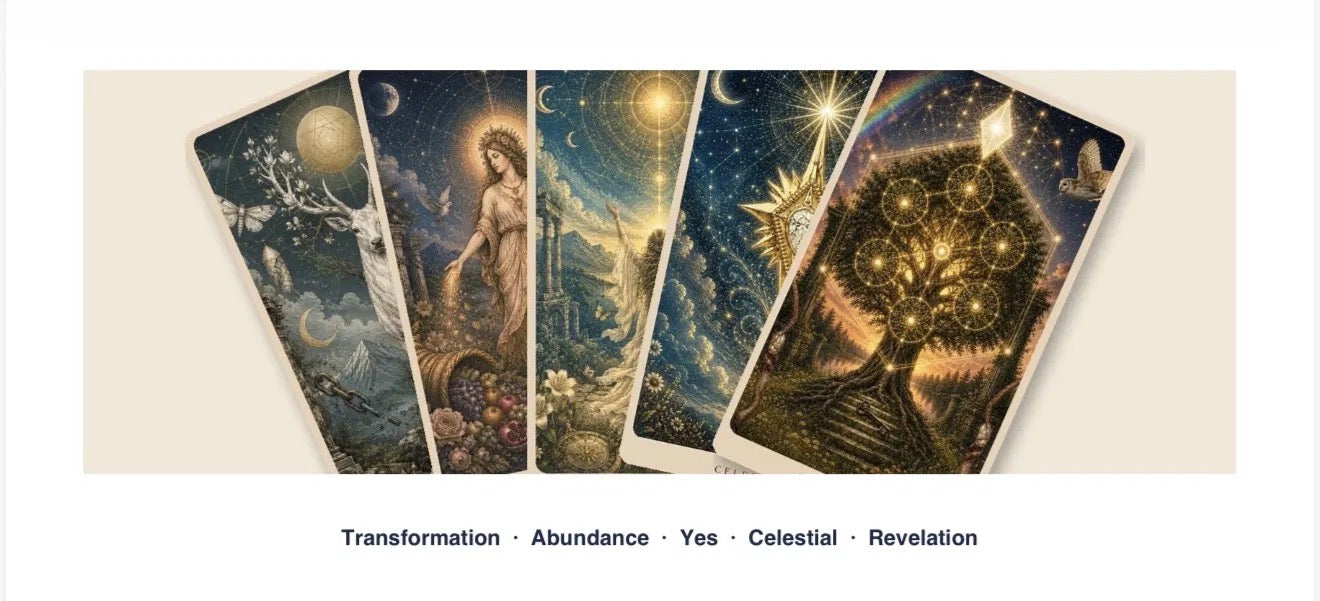 The Illustrated Oracle 77 Physical Card Deck | The Illustrated Jeweller