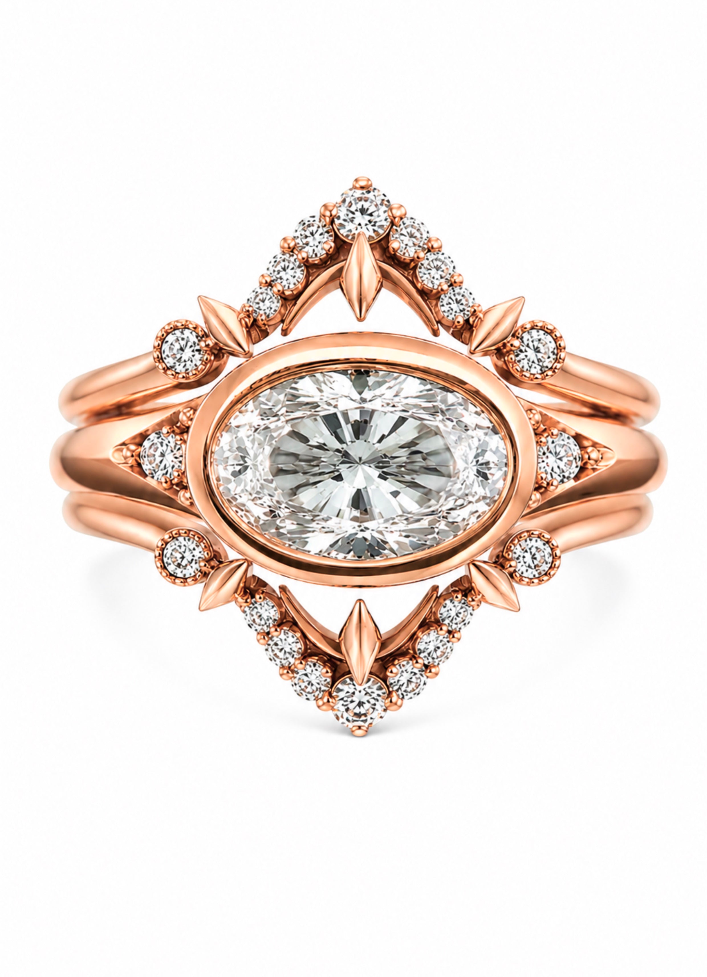 Lunatlier Diamond Bridal Stack