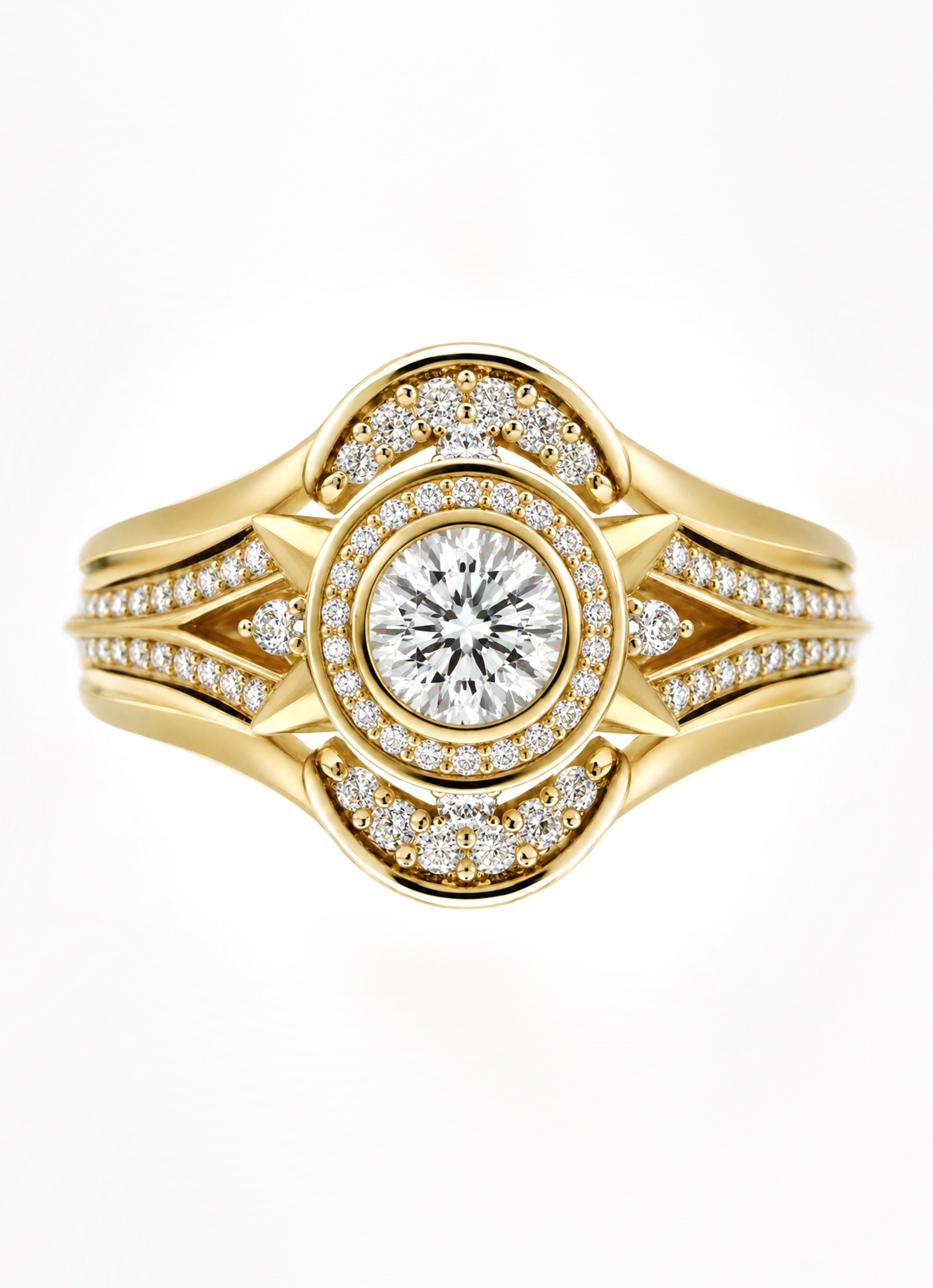 Moon & Stars Diamond Bridal Stack