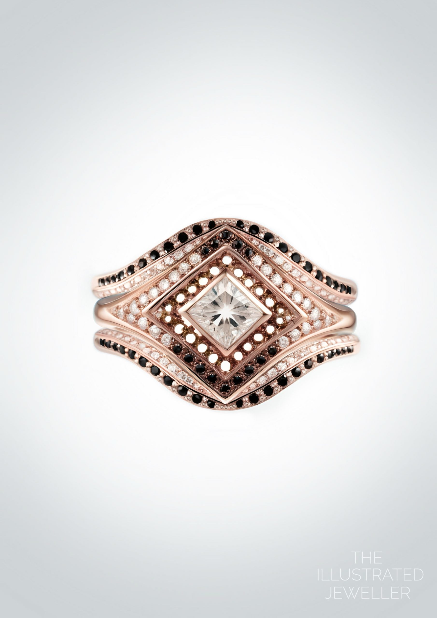STARSEED diamond bridal set rose gold