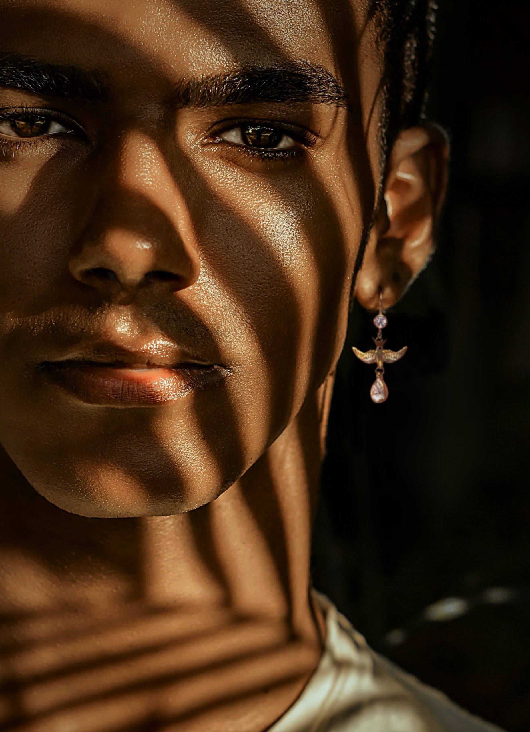 Swallow Bird Mismatched Gold Earrings - Celestial Statement jewellery