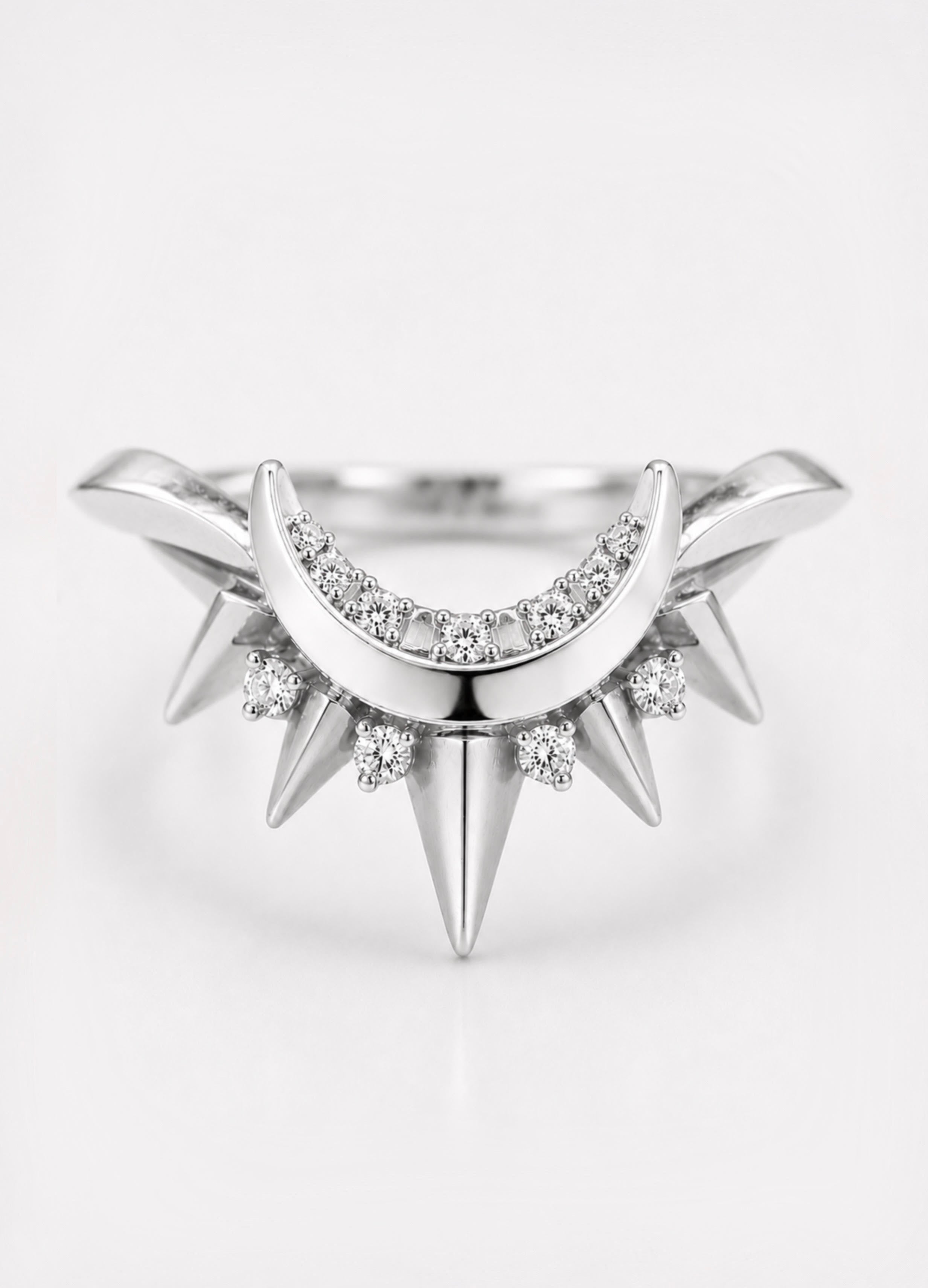Moon & Stars Diamond Ring