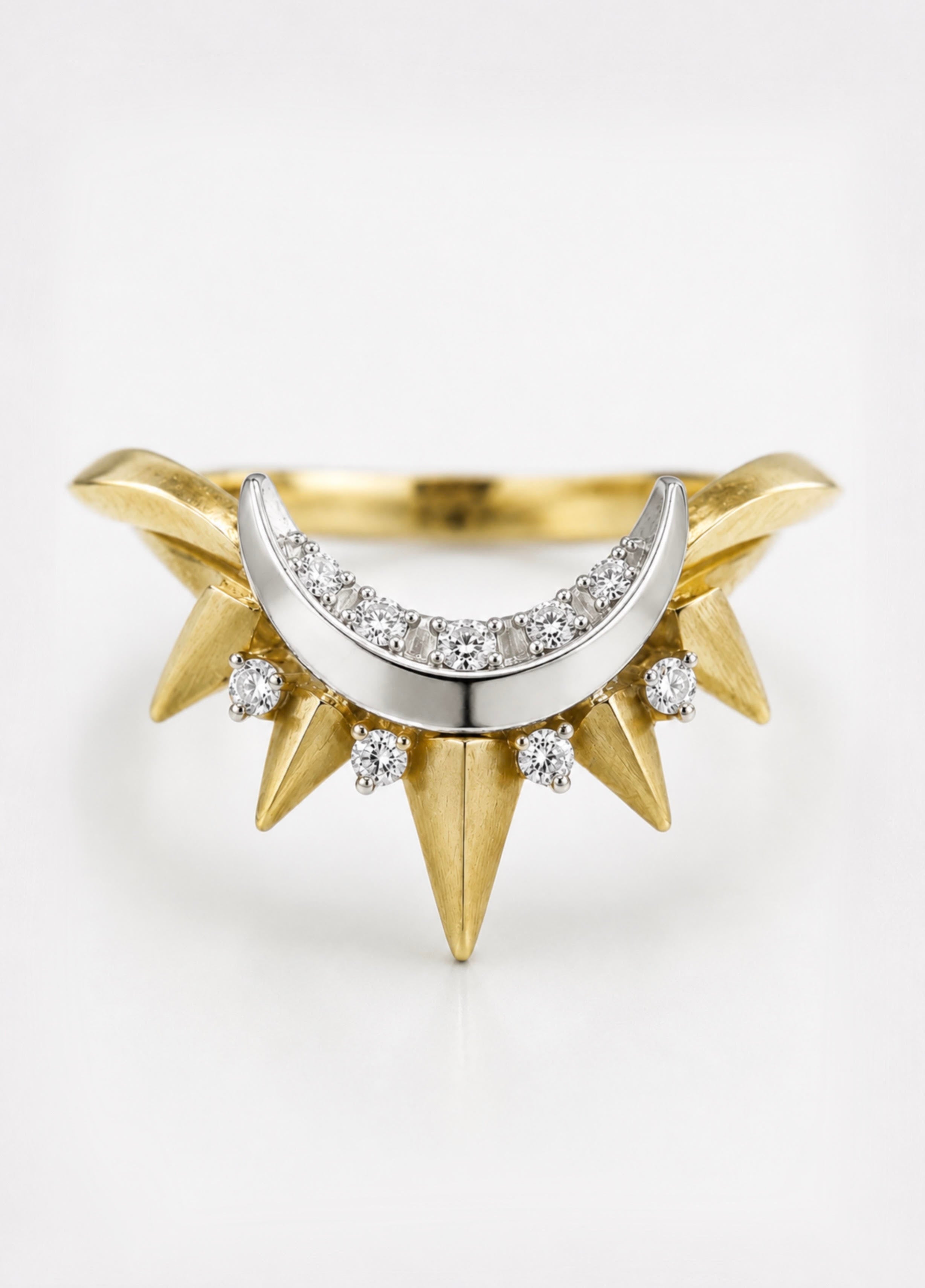 Moon & Stars Diamond Ring