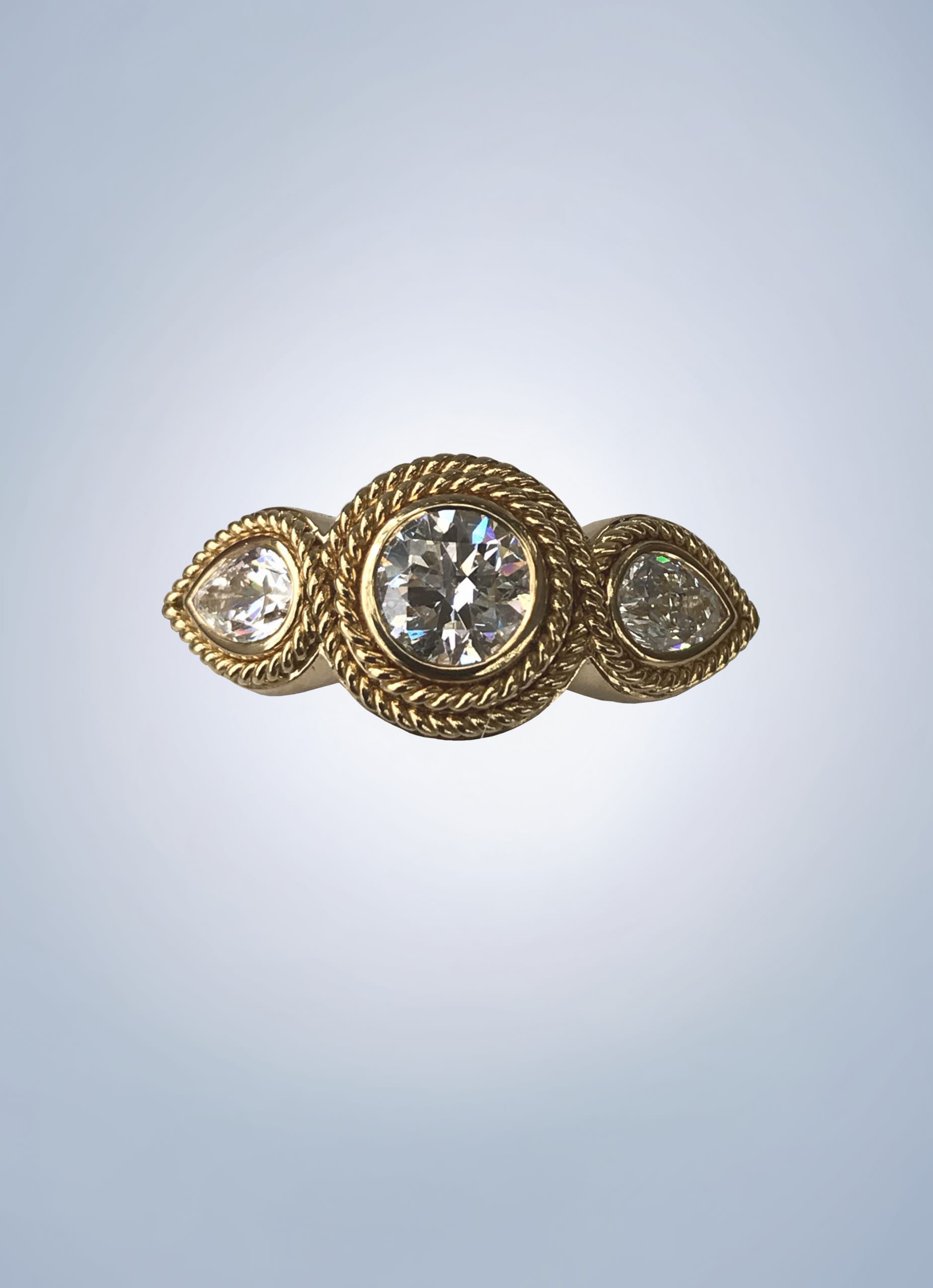 Unique Diamond Engagement ring, Oval Engagement ring | Benati