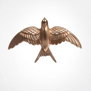 “Taking flight” swallow bird ring rose gold
