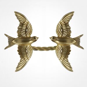 “Safe return” open swallow ring, Yellow gold