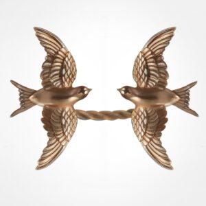 “Safe return” open swallow ring, Rose gold