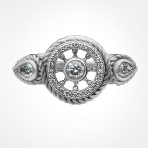 “EYE OF THE STORM” diamond ring white gold