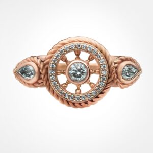 “EYE OF THE STORM” diamond ring rose gold