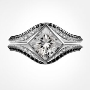 Starlight diamond bridal set white gold