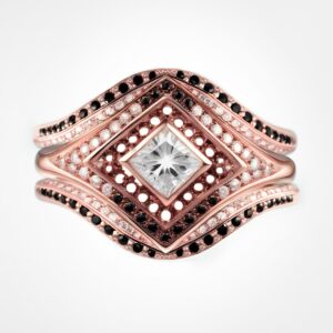 STARSEED diamond bridal set rose gold