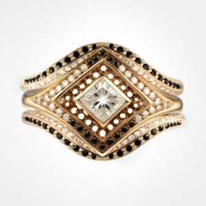 STARSEED diamond bridal set yellow gold