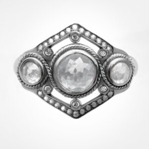 “Celestial Ring” White Gold diamond bridal stack