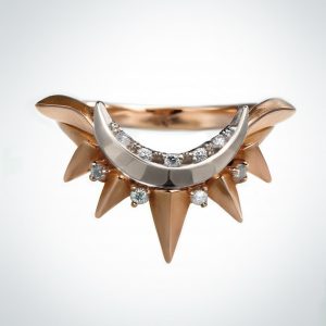 rose gold and diamonds