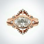 oval diamond bridal set