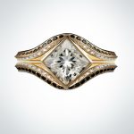 yellow gold bridal set