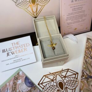 Xmas Luxe Gift Set – Swallow Charm & Whispers and Wings Print