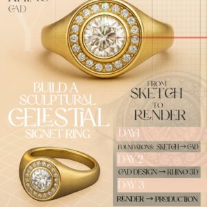Build a Sculptural Celestial Signet Ring